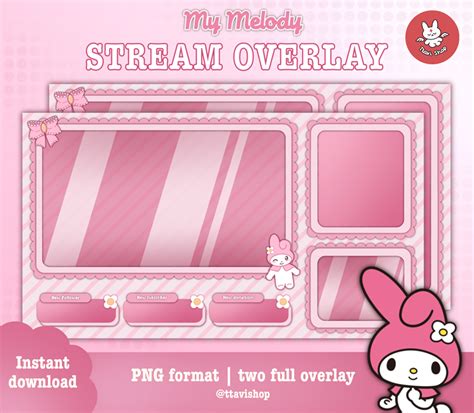 melody twitch|my melody twitch overlay.